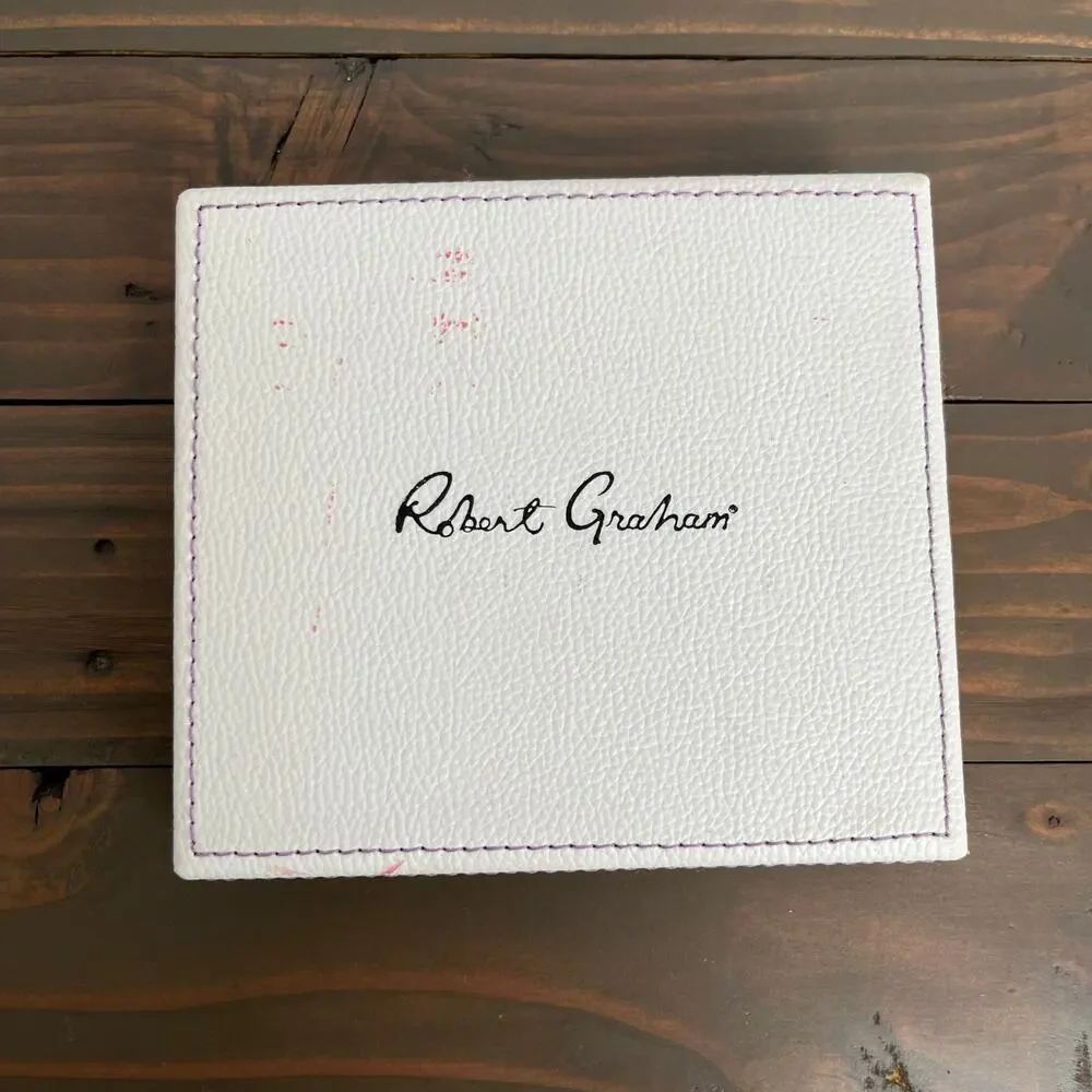 Robert Graham Namea I Brown Leather Bifold Men's Wallet RFID Blocking New in Box